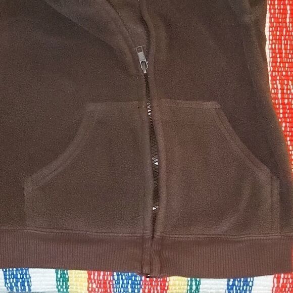 Peanut & Ollie brown Embroidered Kids fleece jacket🌈5 for $25 - Picture 4 of 5